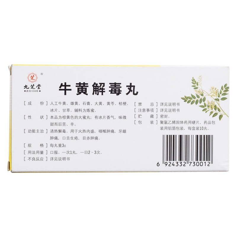 牛黄解毒丸(九芝堂)
