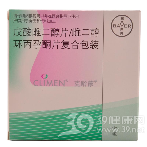 戊酸雌二醇片/雌二醇环丙孕酮片复合包装(克龄蒙)说明书|用法用量|注意事项