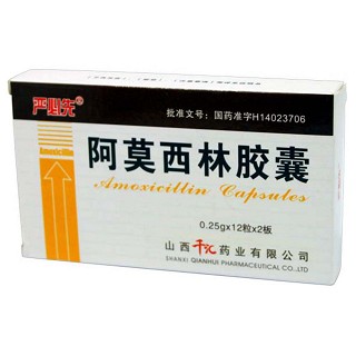 阿莫西林胶囊(严必先)说明书|用法用量|注意事项