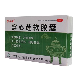穿心莲软胶囊说明书|用法用量|注意事项