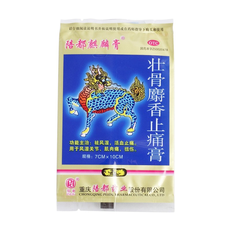 壮骨麝香止痛膏(陪都)说明书|用法用量|注意事项