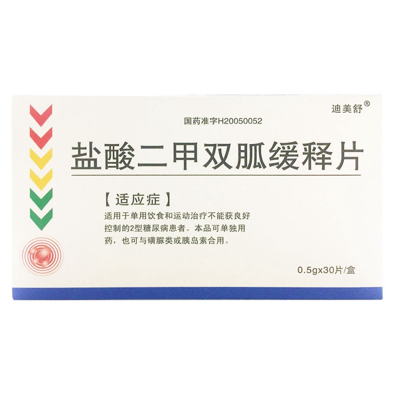 盐酸二甲双胍缓释片说明书|用法用量|注意事项