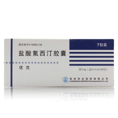 盐酸氟西汀胶囊(优克)说明书|用法用量|注意事项