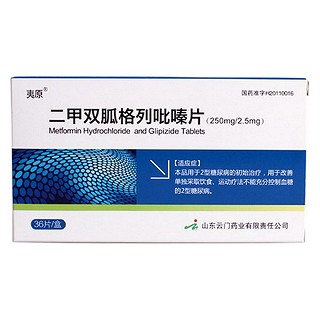 二甲双胍格列吡嗪片说明书|用法用量|注意事项